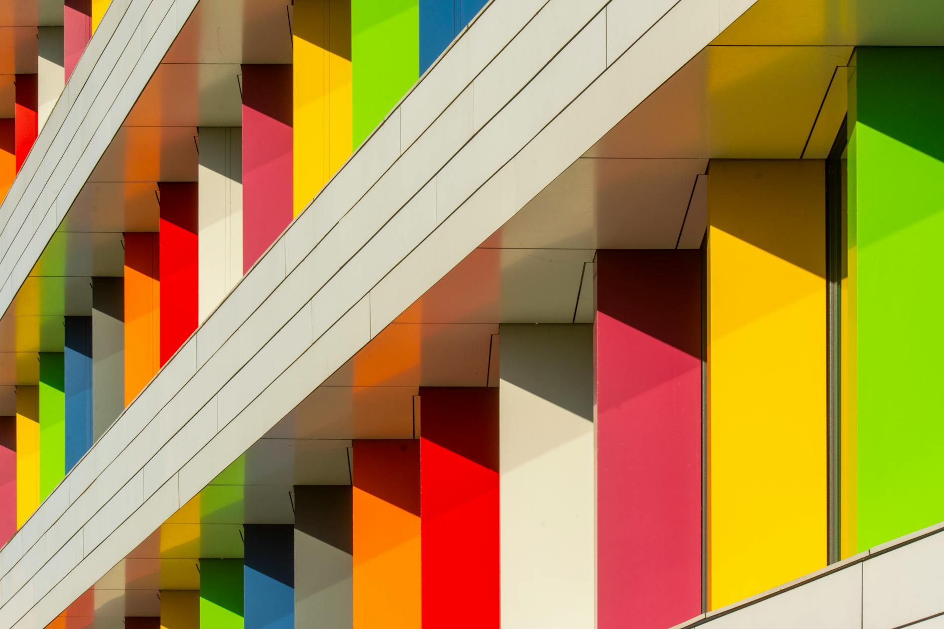 colorful building facade in zoetermeer
